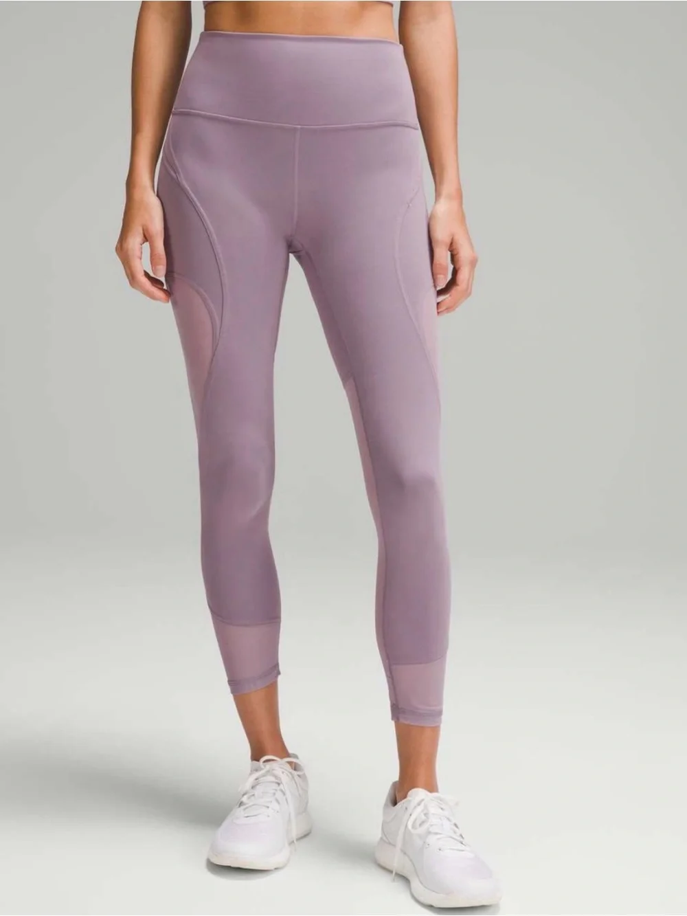 Lululemon Wunder Train Mesh Panel High-Rise Tight in Violet Verbena Size 4